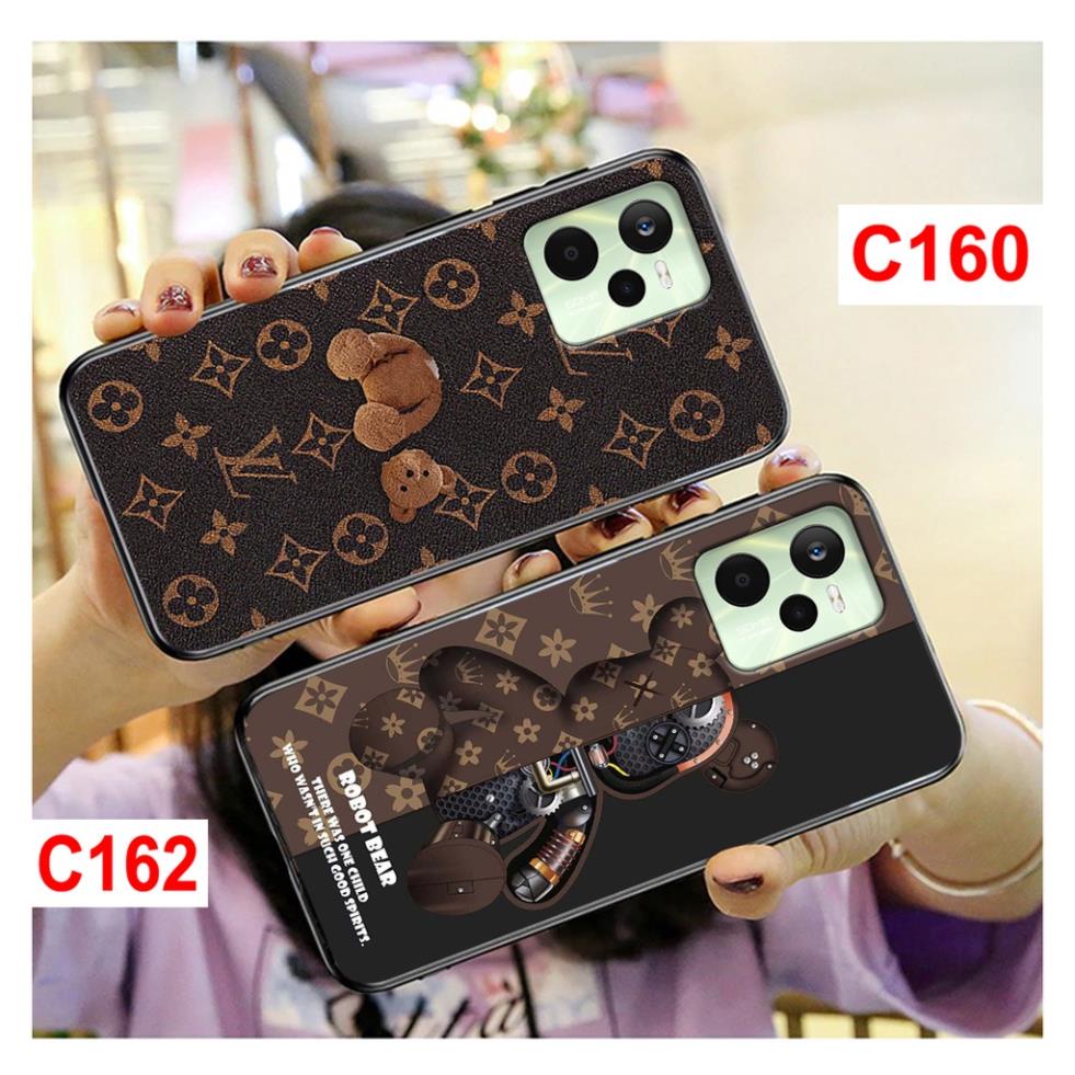 Ốp lưng Realme C35 / Narzo 50A Prime mặt lưng ép kính nano chống bể hình gấu nhiều mẫu đẹp