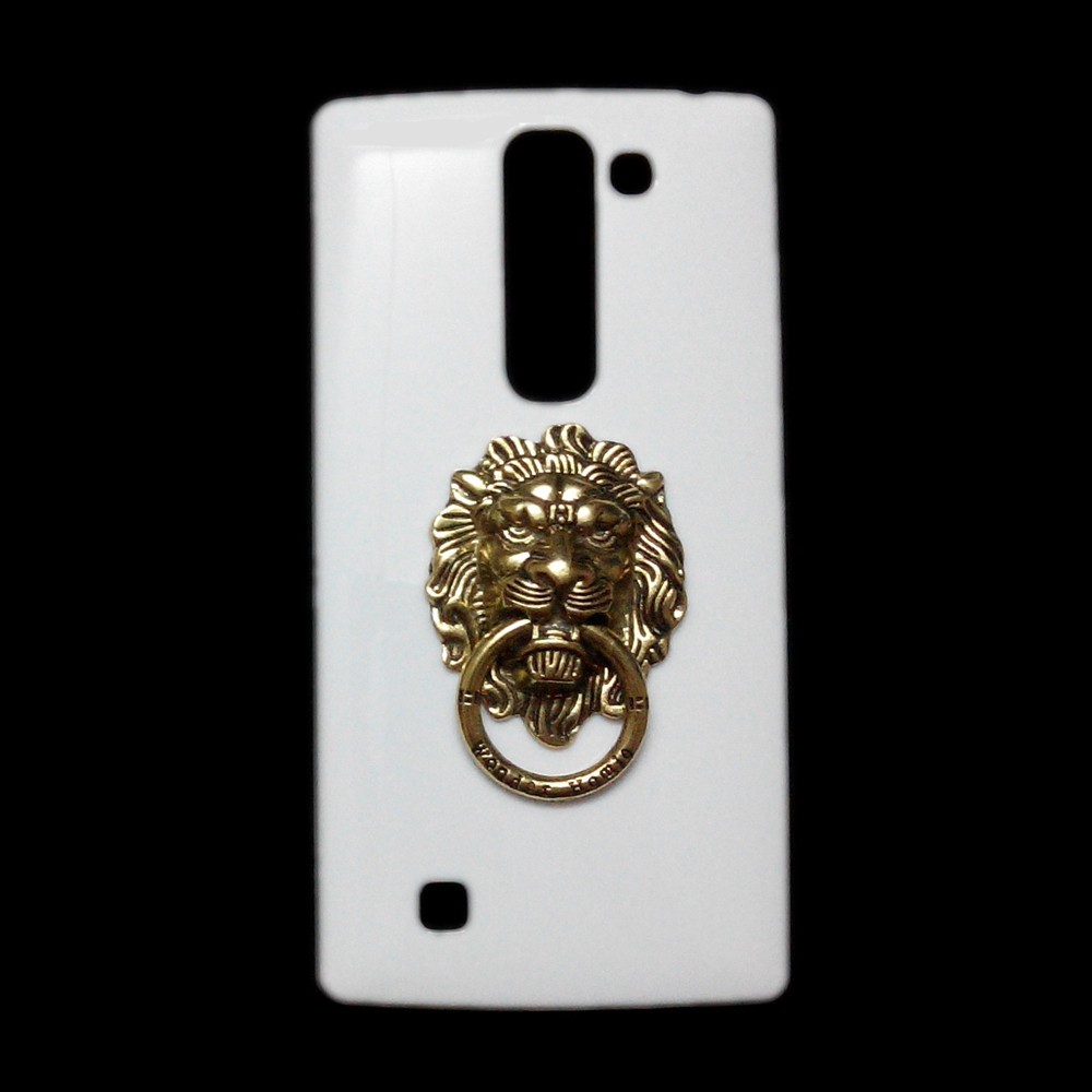 Bronze Lion Head Finger Ring Stand Holder Back Hard Case Cover for LG Nexus 5X G2 G3 G4c Magna G4 Stylus Beat G5 G6 G7 G8 V10 V20 V30 V40 V50 ThinQ Q6 AKA K10 2016