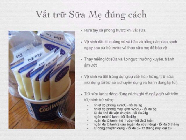 Túi trữ sữa Lansinoh nhập Mỹ
