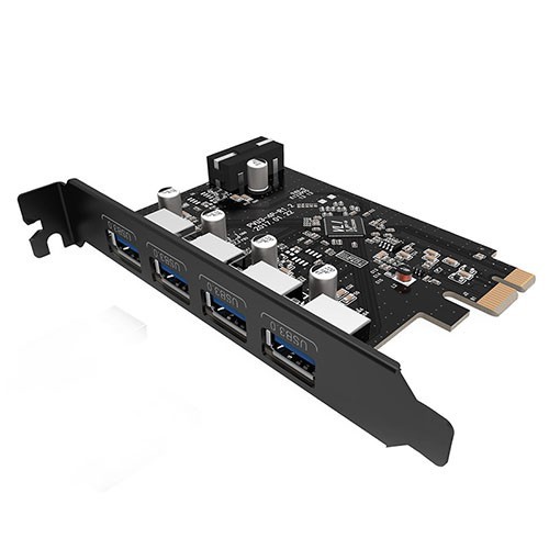 Card chuyển cổng PCIe ra USB 3.0 1 ra 4 cổng Orico PVU3-4P-V1