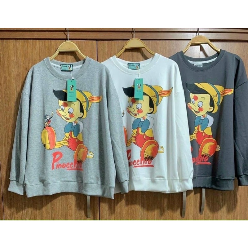 Áo pull nỉ cổ tròn chú hề