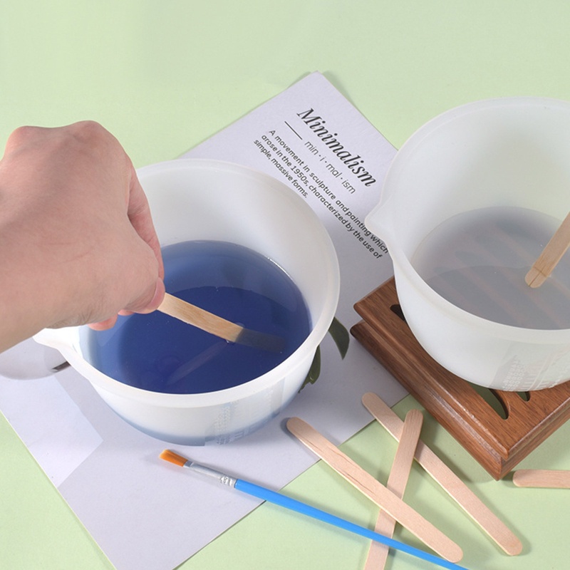 Cốc Đong Silicone 600ml Không Dính Có Thể Tái Sử Dụng