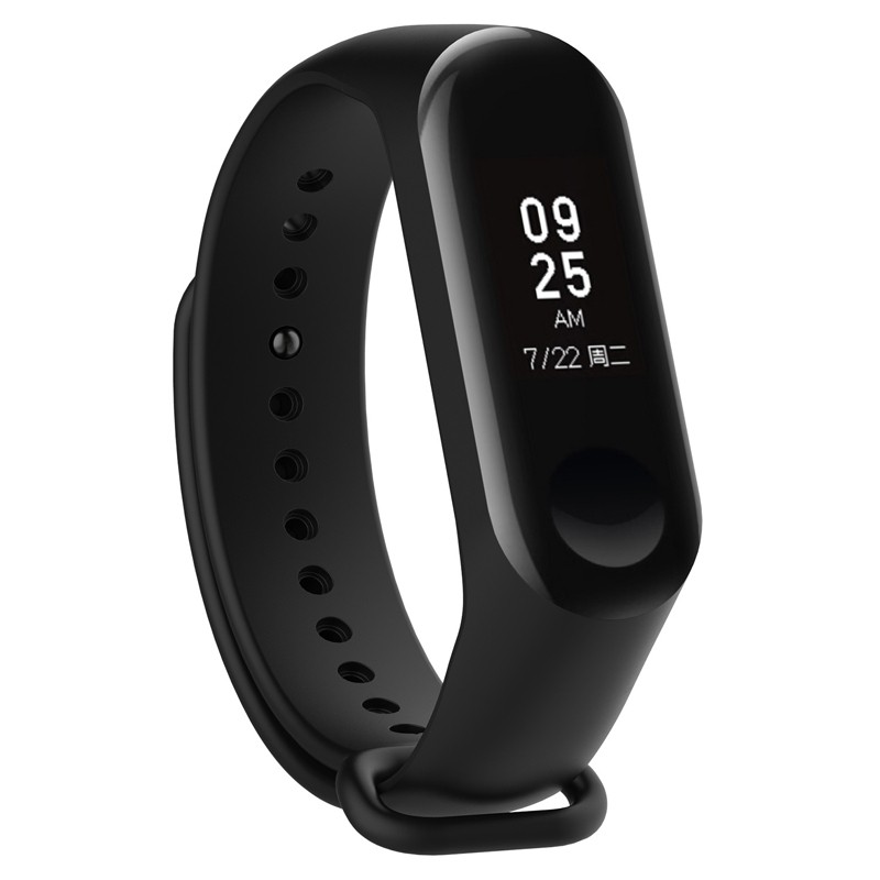 Dây đeo đồng hồ bằng silicon màu trơn thay thế cho Xiaomi Mi Band 3 / Mi Band 4 / Mi Band 3 / Mi Band 4 / Mi Band 5