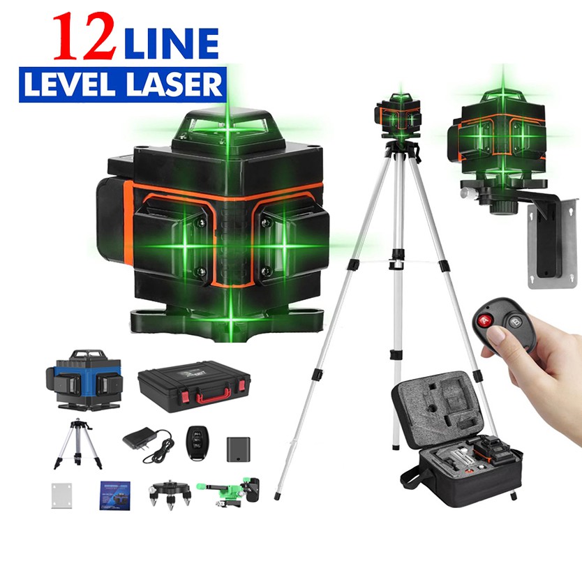 Máy bắn cốt, máy cân bằng laser, máy cân mực laze 12 tia xanh Full Box