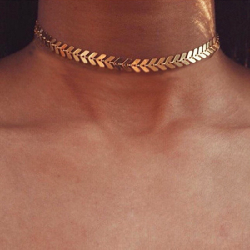 Vòng cổ Xương Cá Quyến Rũ Phong Cách Âu Mỹ