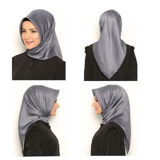 🌹Aibins🌹Lụa Hijab Rắn Màu Khăn Choàng Lụa Tudung WJ1005