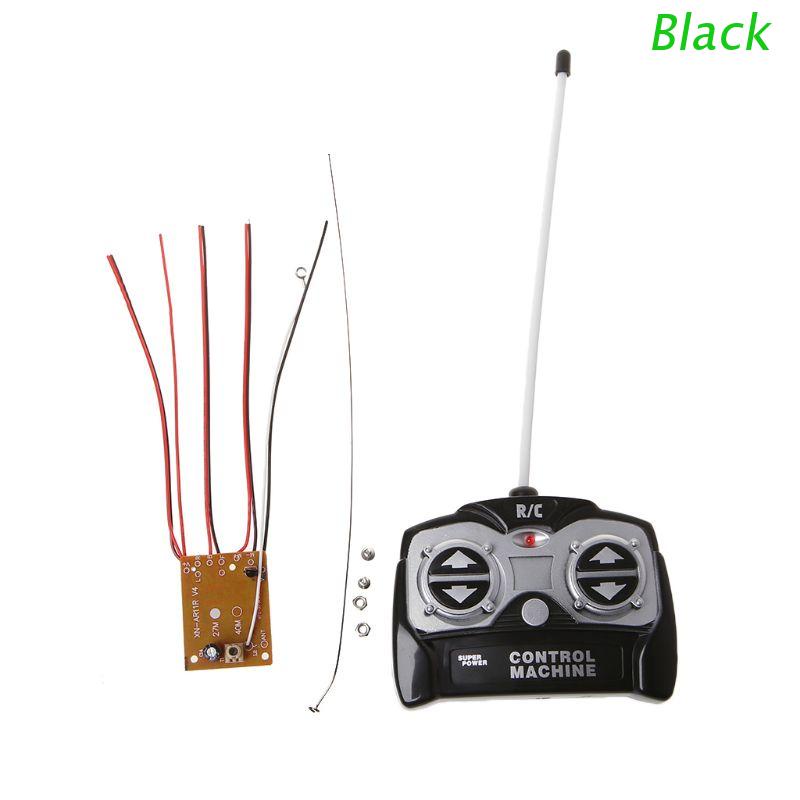 Bảng Mạch Nhận Tín Hiệu Điều Khiển Từ Xa Màu Đen 5CH 27Mhz + Điều Khiển Từ Xa Cho Hệ Thống Radio Xe Hơi Đồ Chơi 130 Motor 6V 5V