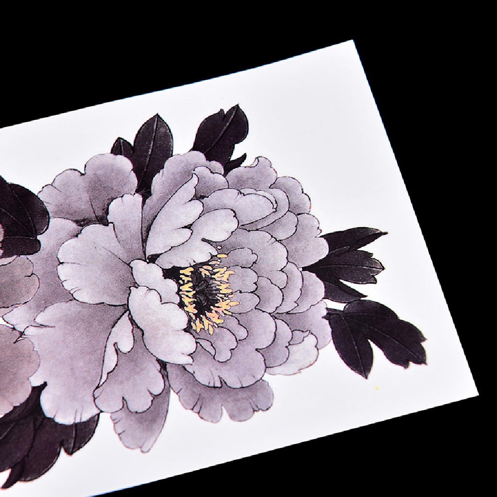 Hình Xăm Dán Tạm Thời Hình Hoa Mẫu Đơn Trung Quốc Chống Nước