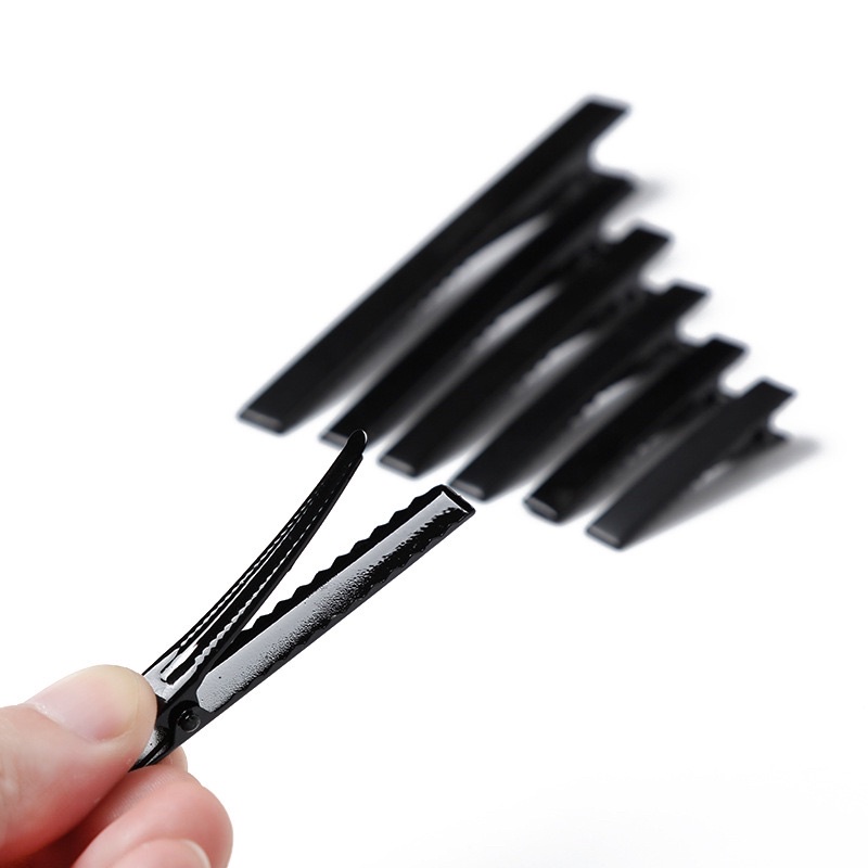 Kẹp mỏ vịt, phôi, xương kẹp 5.5 cm màu đen xinh xắn dùng làm DIY handmade, phụ kiện tóc dành cho nữ.