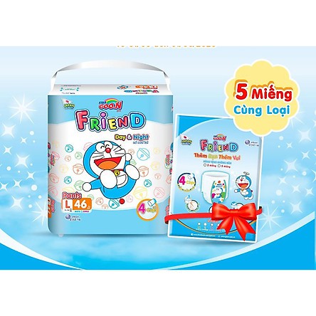Bỉm Goon Friend/Premium Tã Quần M58 ; L48 , XL42 , XXL34 (Goon Thái ) Đã Có Hàng + Miếng Bó Kèm