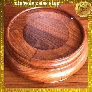 [Mỹ Nghệ Đồng Kỵ] Đế kê gỗ Hương 100% Kỷ đế tròn gỗ hương đỏ Kỷ tròn-Đôn tròn không chân-Đế bát hương (đồ thờ gỗ, kê bát