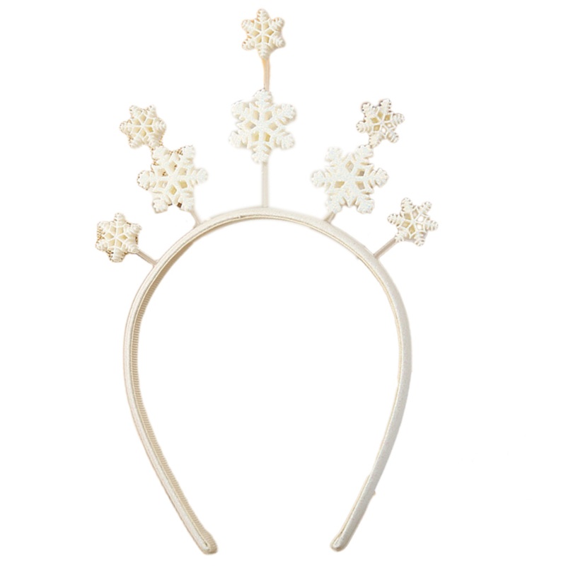 Băng Đô Cài Tóc Rửa Mặt Trang Trí Hình Bông Tuyết Hoạt Hình Dành Cho Bạn Nữ