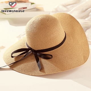 1 nón cối rộng vành thời trang đi biển cho phái nữ