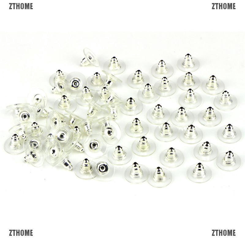 Bộ 60 nút giữ bông tai xỏ lỗ kiểu dáng đơn giản tiện dụng