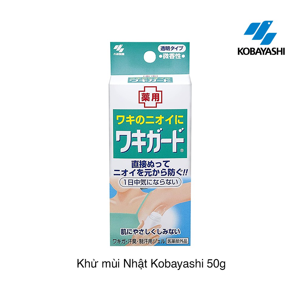 Lăn Khử Mùi Kobayashi Dạng Gel Trong Suốt Nhật Bản 50g