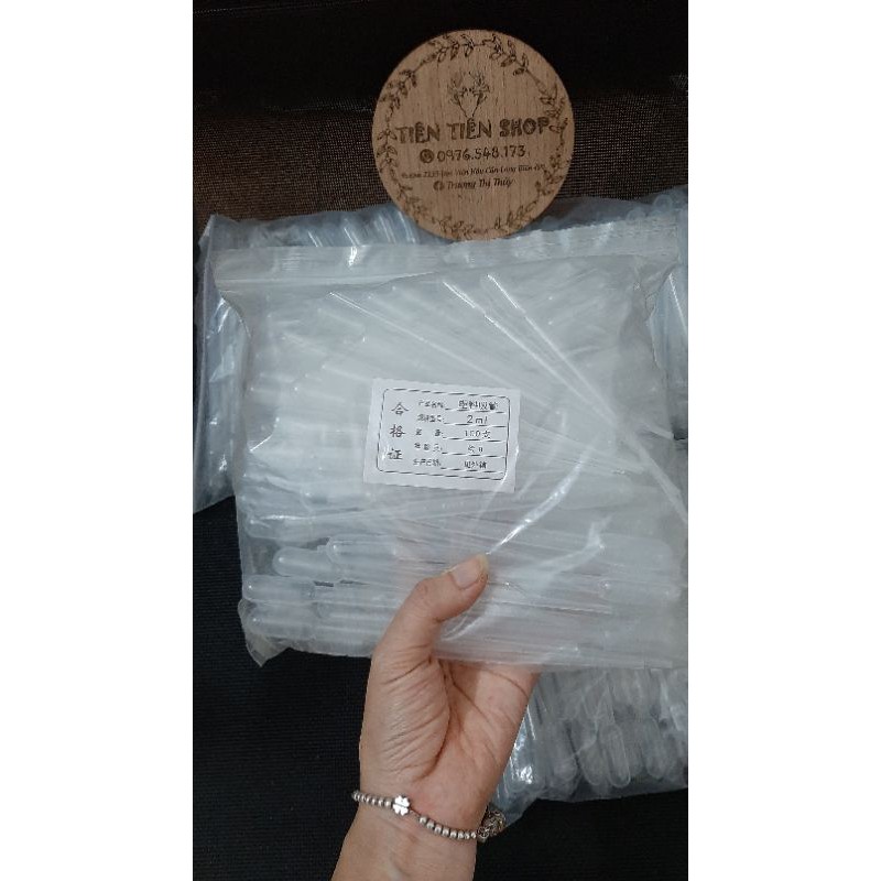 Combo 100 ống nhựa chiết 2ml