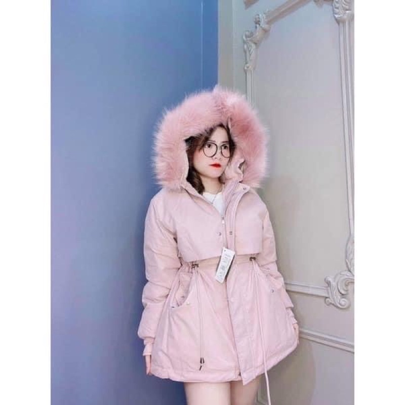 Áo Phao Parka Mã 818 Dây Rút Eo Lót Lông Dày Dặn Hàng Loại 1 Đủ Size | BigBuy360 - bigbuy360.vn