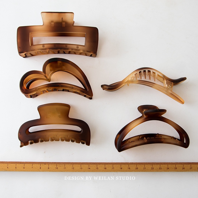 Kẹp Tóc Càng Cua Nhật Bản Màu Vỏ Rùa Phụ Kiện Thời Trang Cho Nữ AB074