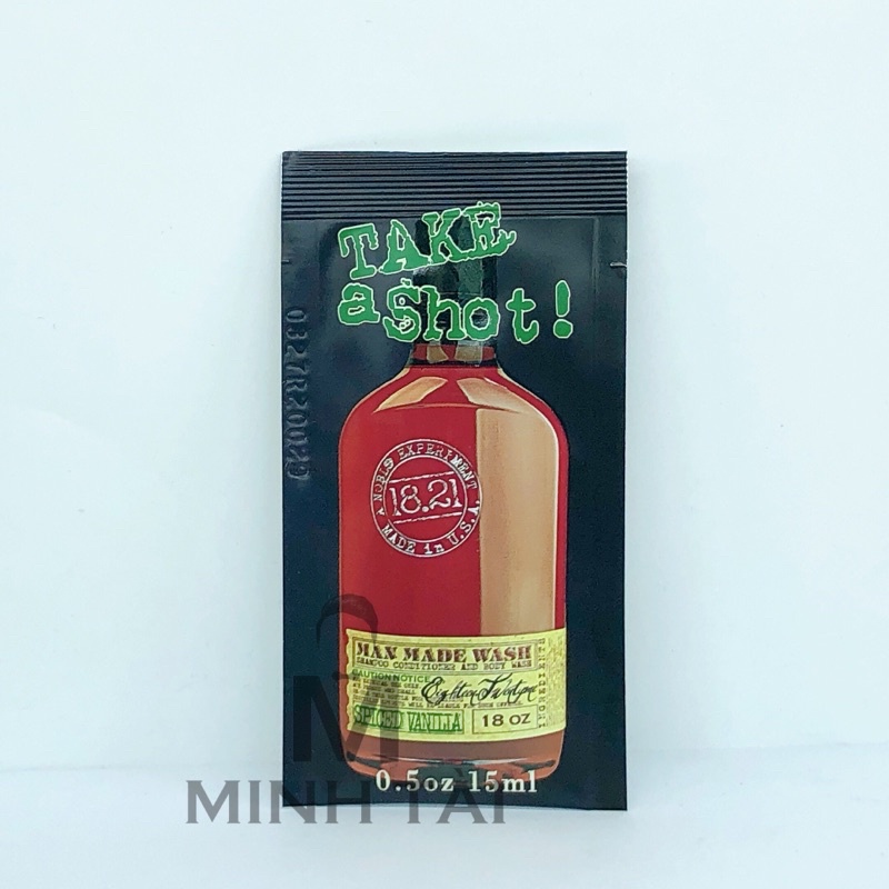 [CHÍNH HÃNG USA ] Dầu Gội Xả chống gàu 2 trong 1 18.21 Man Made Anti-Flake Noble Oud Man 15ml