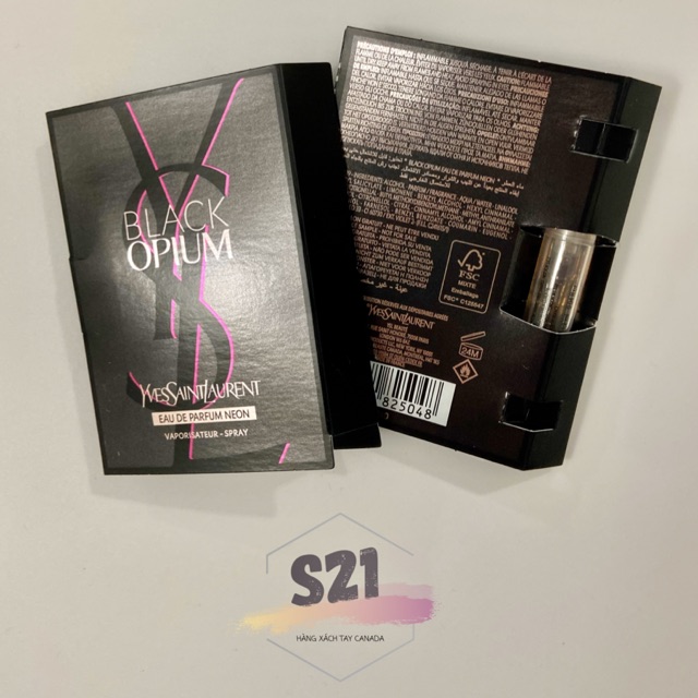 Sample Nước Noa YSL Black Opium Eau De Parfum Neon 1.2ml