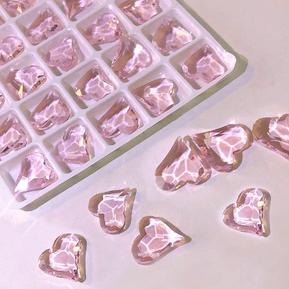 Miếng Dán Trang Trí Móng Tay Nghệ Thuật|Set 2 Phụ Kiện Trang Trí Móng Tay Hình Trái Tim Sau Lưng