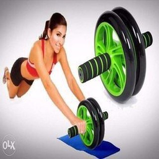 Máy tập cơ bụng AB new 2 bánh kèm thảm lót gối