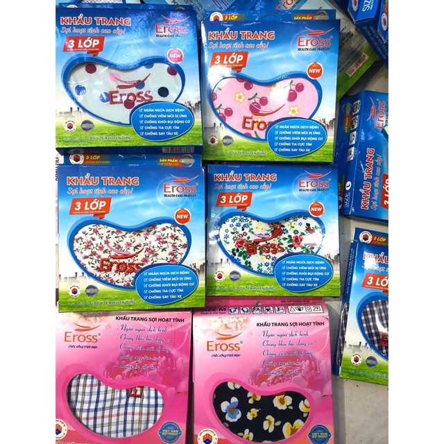 KHẨU TRANG 3 LỚP CAO CẤP EROSS - MẪU NAM, NỮ | BigBuy360 - bigbuy360.vn