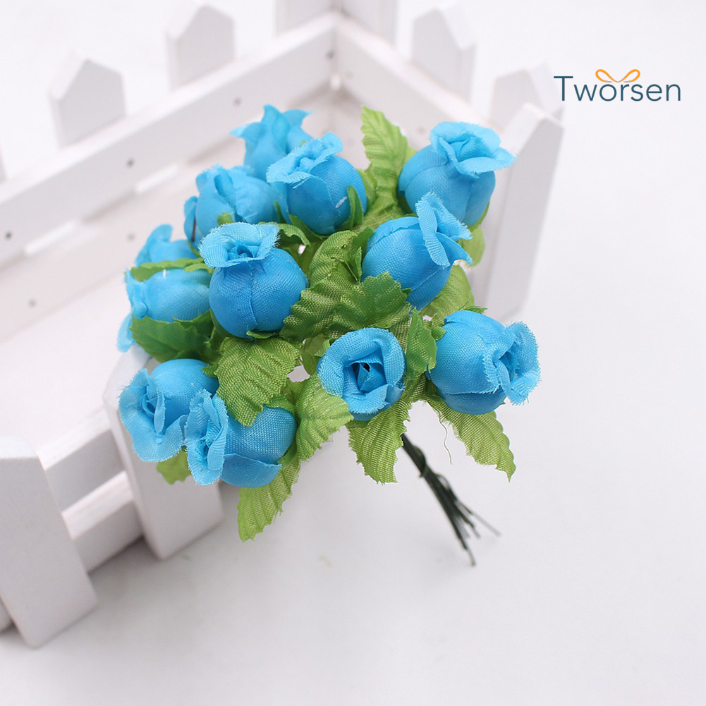 1 Bó Hoa Gồm 12 Bông Hoa Hồng Nhân Tạo Dùng Trong Trang Trí Tiệc Cưới
