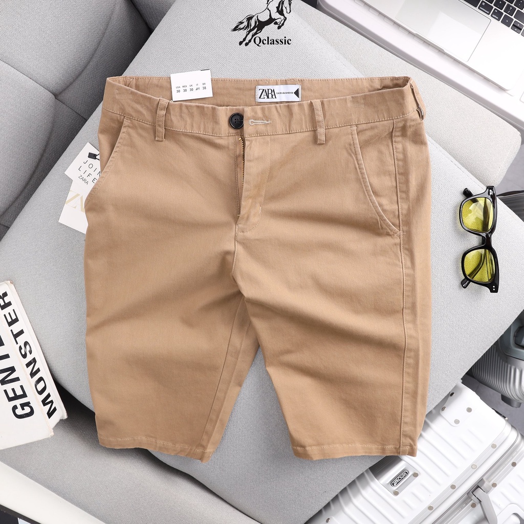 Quần short nam kaki Hàn Quốc co giãn màu mới trẻ trung năng động