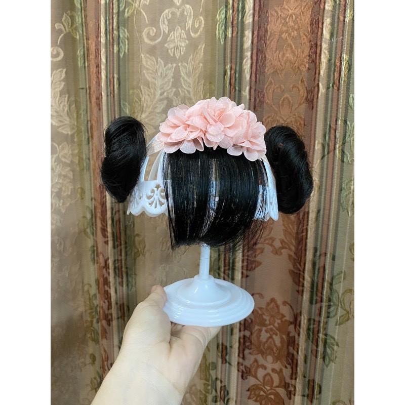 Băng đô tóc mái giả cho bé