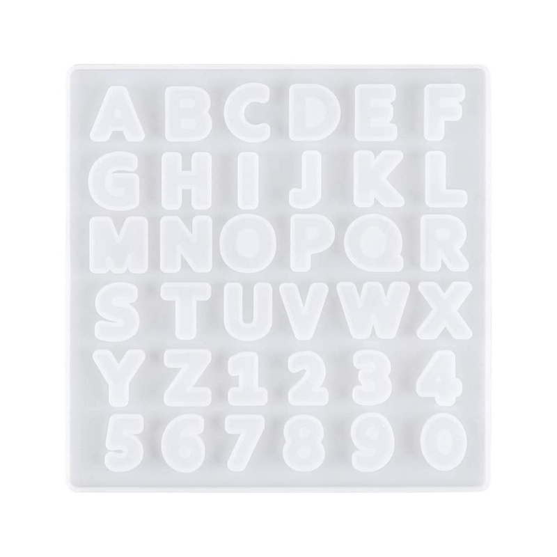 Khuôn Silicone Làm Đất Sét Polymer Hình Chữ Cái Tiếng Anh