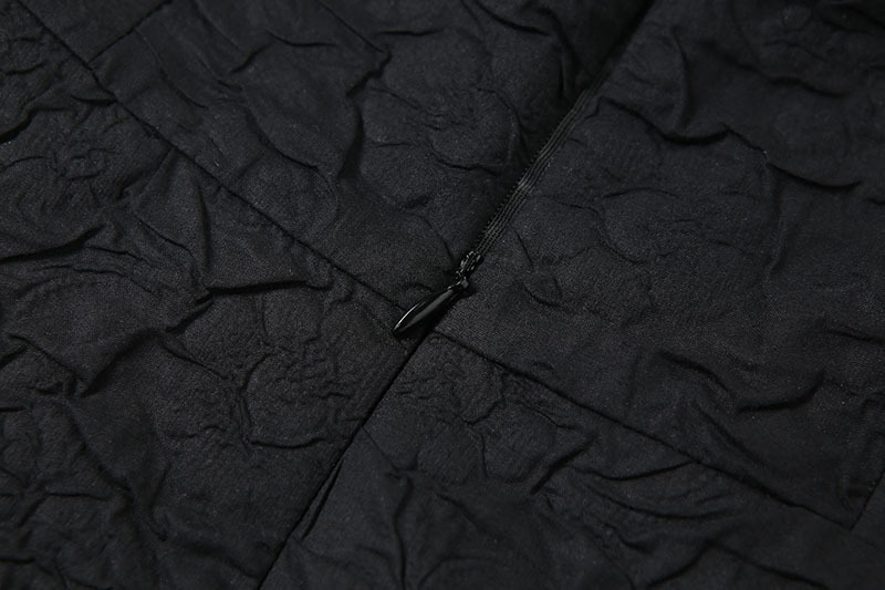 DUNEA Đầm ống lưng cao có khóa kéo thời trang quyến rũ cho nữ