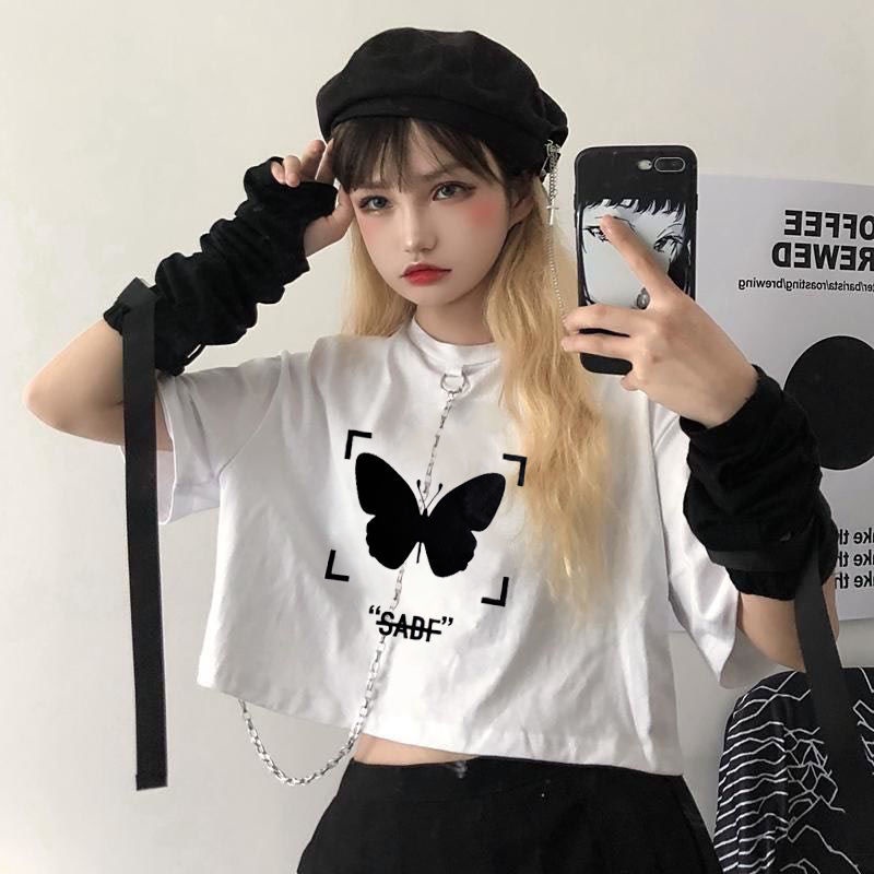 Áo Thun Croptop Tay Ngắn Thời Trang Mùa Hè Dành Cho Nữ 2022