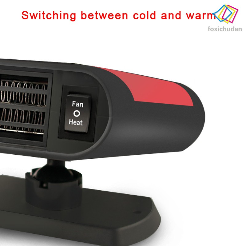 [FCD] Car Heater Defroster 12V/24V 150W Car Defogging Snow Heater Upright Windscreen Demister with Air Purification