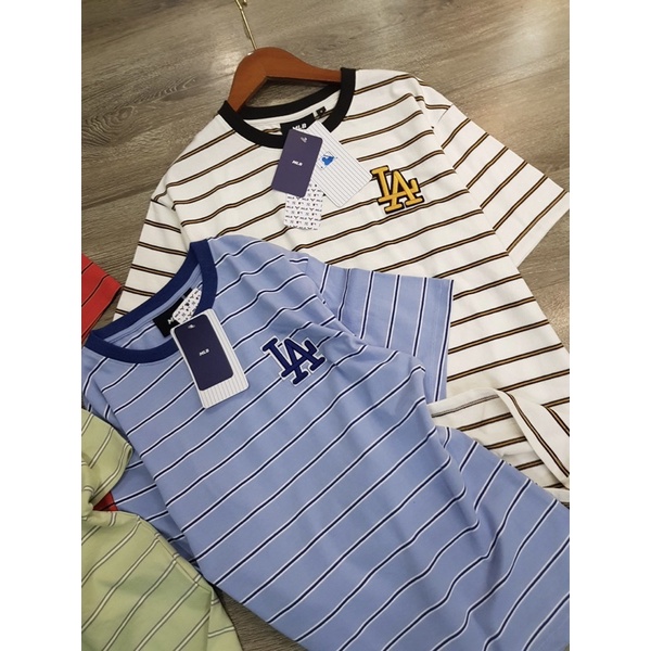 A74 - Áo thun kẻ MLB dư xịn