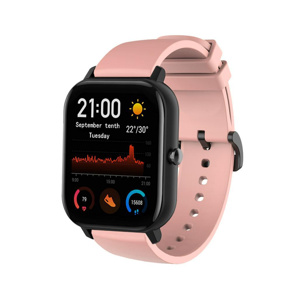 Dây silicon đồng hồ thông minh Huami Amazfit GTS4 GTS3 Gts 2e Gts2 Mini/ Bip Lite/ Bip S/ Bip S Lite / Bip U/ Bip 3/ GTR 42mm
