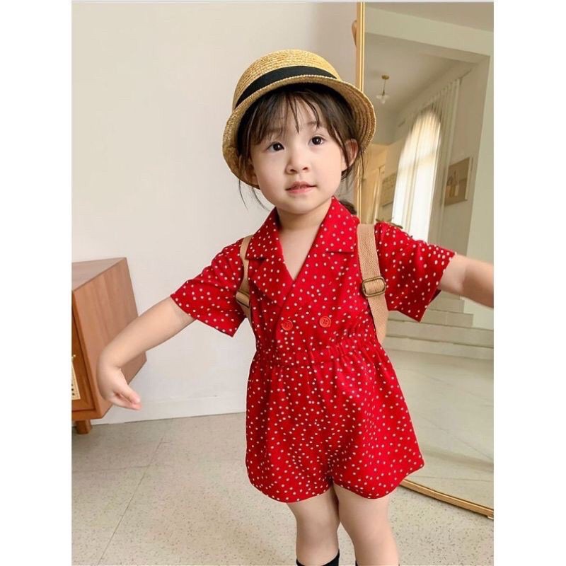 (Ảnh Thật 💯)🎀Mẫu Jum ➖ Váy Chấm Bi Cho Bé Cưc Yêu 🎀➖Size 7-19kg