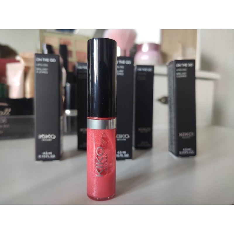 Son kem bóng nhũ ngọc trai On The Go Lip Gloss - Son kem Kiko Mini - Kiko Milano Italy