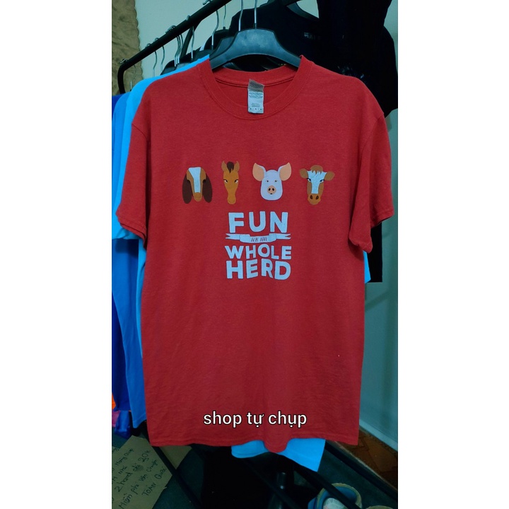 Áo thun Mỹ 2hand Unisex Thời Trang Nam Nữ, Mua 4 Áo tặng Miễn phí 1 Áo ,Chất cotton thoáng mát