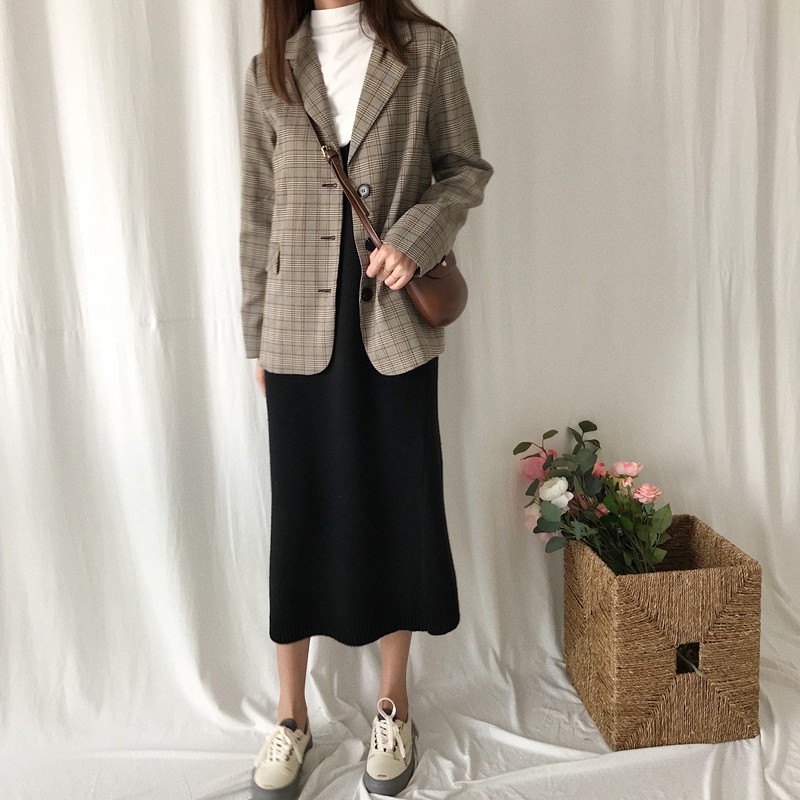 [SẴN] Áo Blazer caro 3 cúc (C39)