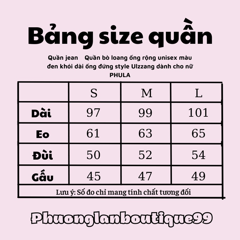 Quần jean  Quần bò loang ống rộng unisex màu đen khói dài ống đứng style Ulzzang dành cho nữ PHULA