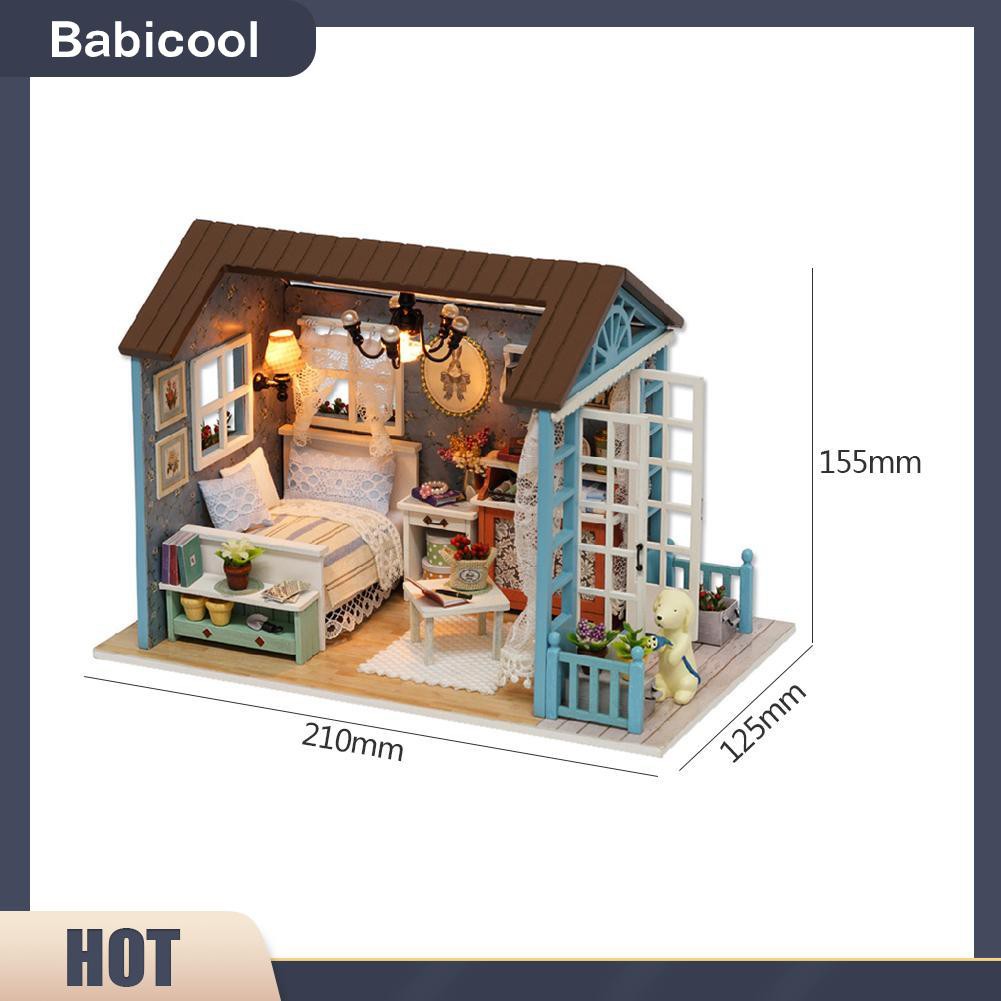 Bộ Nội Thất Mini Bằng Gỗ Cho Nhà Búp Bê