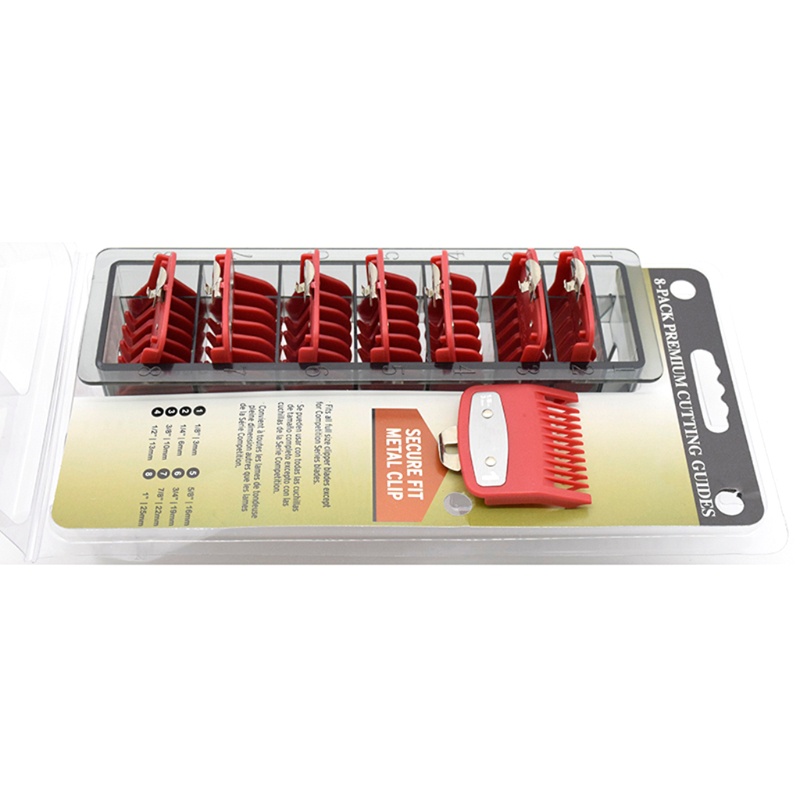 Bộ 8 Lược Dẫn Tông Đơ Cắt Tóc 1.5mm-25mm