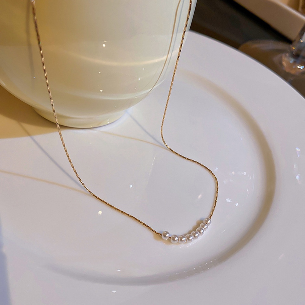 Vòng cổ Đính Ngọc Trai Nhân Tạo Phong Cách Hàn Quốc Thời TrangYanqueens Quà tặng trang sức