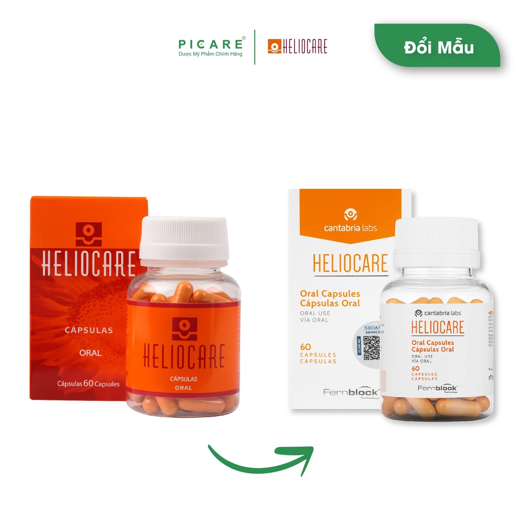 Viên uống chống nắng Heliocare Oral Capsulas 60Viên