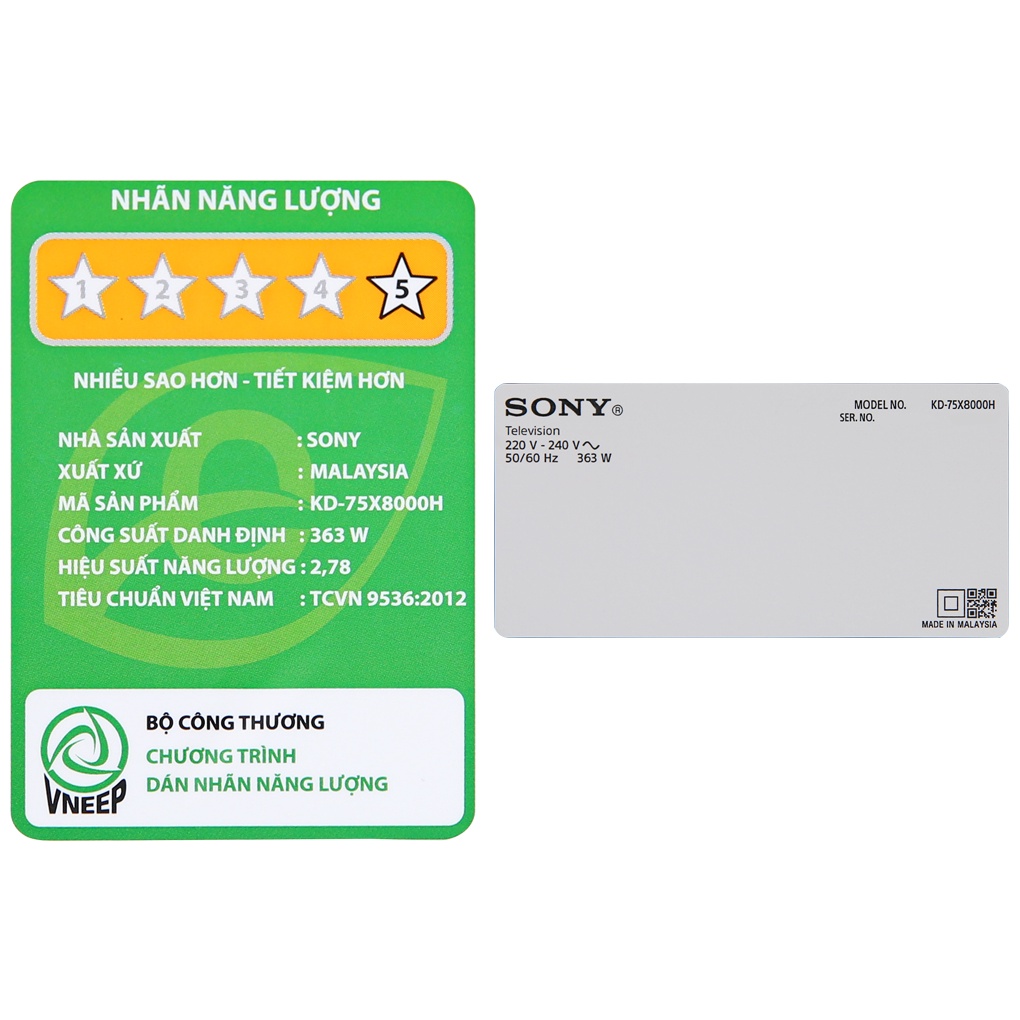 Android Tivi Sony 4K 75 inch KD-75X8000H / KD-75X8050H | BigBuy360 - bigbuy360.vn