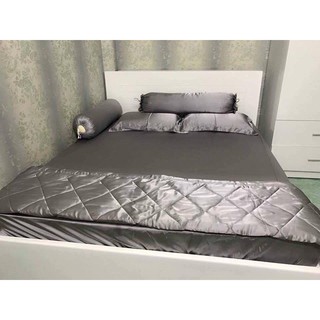 [SIÊU SALE] [HỔ TRỢ PVC] Xả kho Bộ drap giường có chăn phi lụa cao cấp sang chảnh (chọn màu)