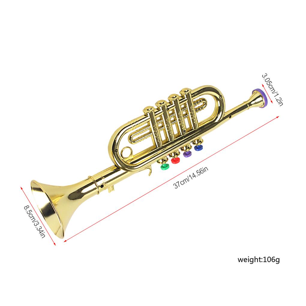 Kèn Trumpet Đồ Chơi 3 Phím An Toàn Cho Bé