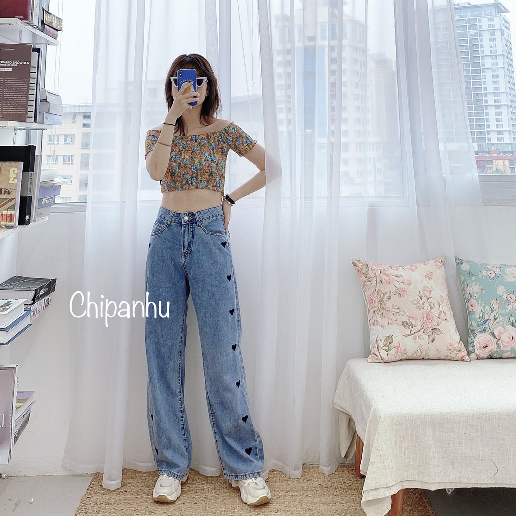 QUẦN BÒ SUÔNG QBS8818-QBS XANH TRÁI TIM