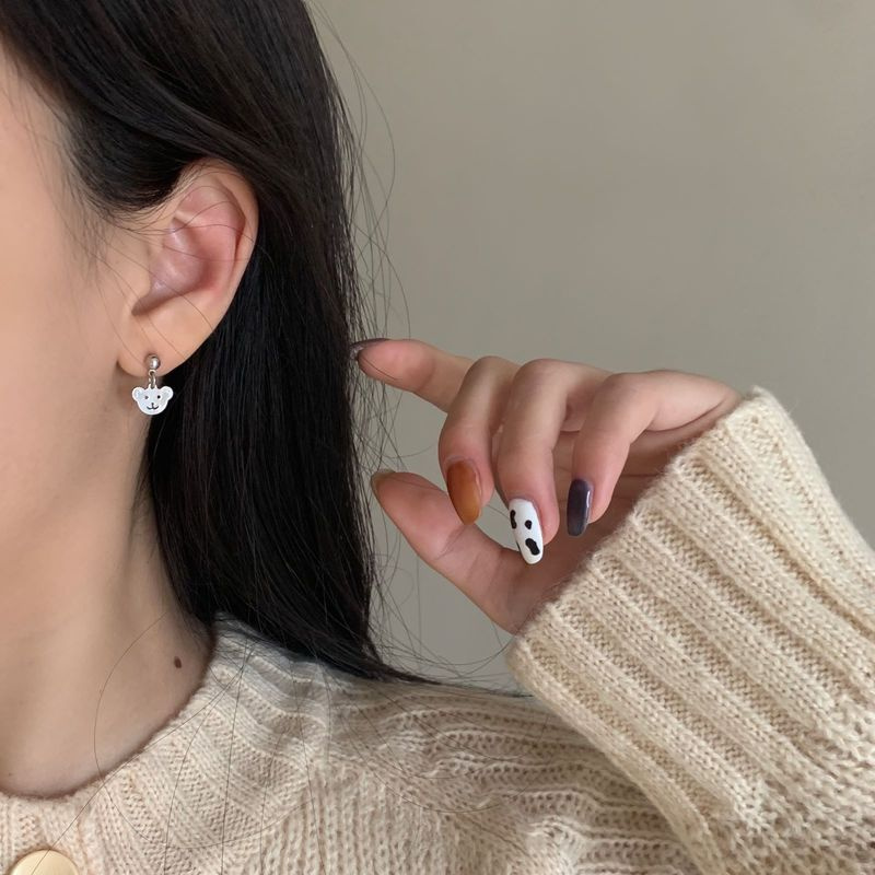 Hoa tai hình chú gấu hợp thời trang cho nữ